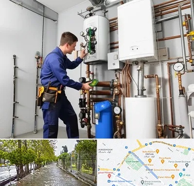 تعمیر موتورخانه در خیابان ارم شیراز 