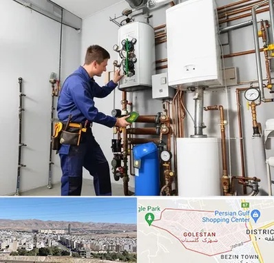 تعمیر موتورخانه در شهرک گلستان شیراز 