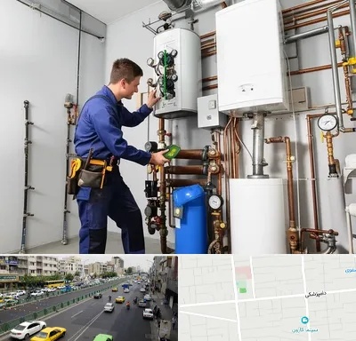تعمیر موتورخانه در خیابان دامپزشکی