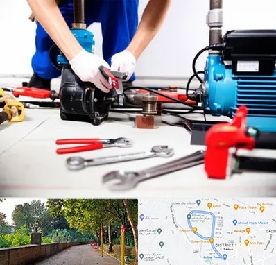 تعمیر پمپ آب در فلکه گاز رشت 