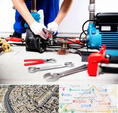 تعمیر پمپ آب در شهرک غرب مشهد 