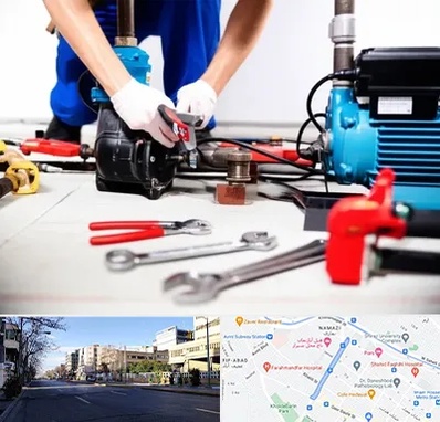 تعمیر پمپ آب در خیابان ملاصدرا شیراز 