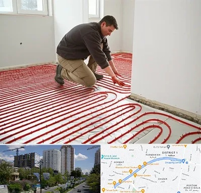 اجرای گرمایش از کف در اندرزگو 