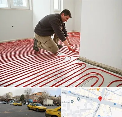 اجرای گرمایش از کف در شهناز تبریز