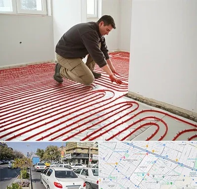 اجرای گرمایش از کف در مفتح مشهد 