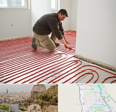 اجرای گرمایش از کف در فرهنگ شهر شیراز