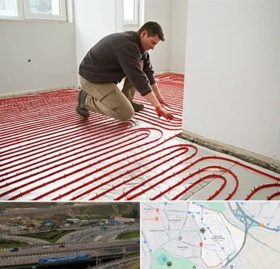 اجرای گرمایش از کف در یاغچیان تبریز 