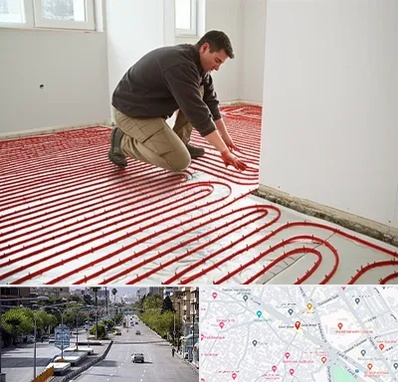 اجرای گرمایش از کف در خیابان زند شیراز