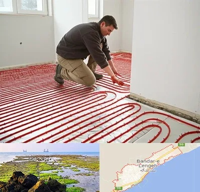 اجرای گرمایش از کف در بندرلنگه