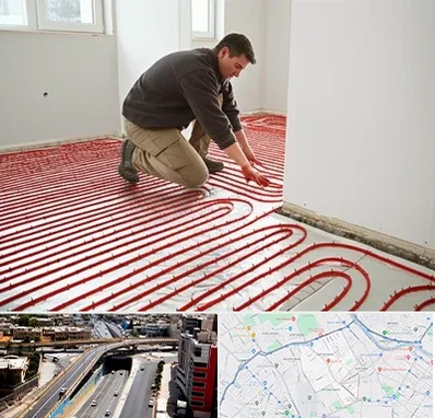 اجرای گرمایش از کف در ستارخان شیراز