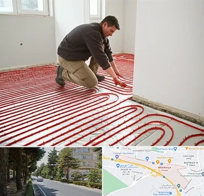 اجرای گرمایش از کف در مهرویلا کرج 