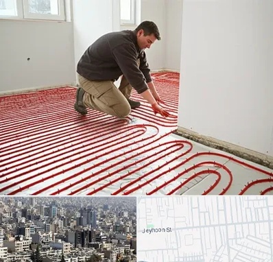 اجرای گرمایش از کف در جیحون 