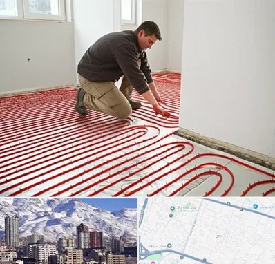 اجرای گرمایش از کف در ازگل 