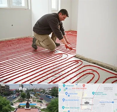 اجرای گرمایش از کف در بهارستان