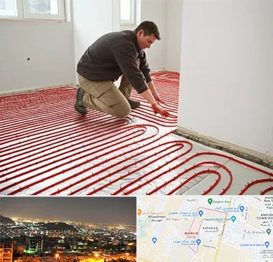 اجرای گرمایش از کف در مارلیک کرج 