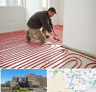 اجرای گرمایش از کف در صیاد شیرازی مشهد 