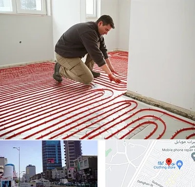 اجرای گرمایش از کف در چهارراه طالقانی کرج 