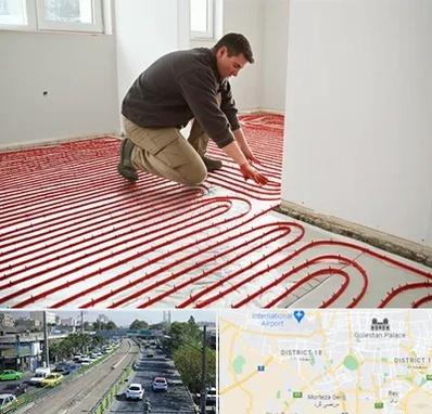 اجرای گرمایش از کف در جنوب تهران