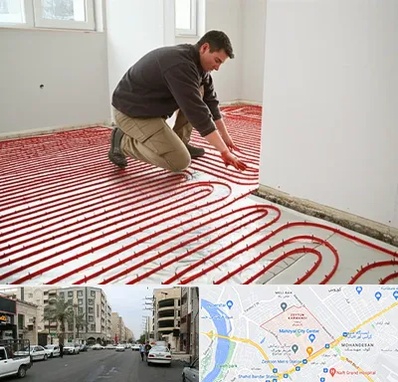 اجرای گرمایش از کف در زیتون کارمندی اهواز 