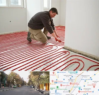 اجرای گرمایش از کف در شریعتی 