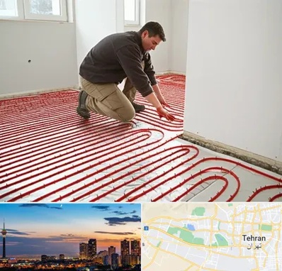 اجرای گرمایش از کف در غرب تهران 