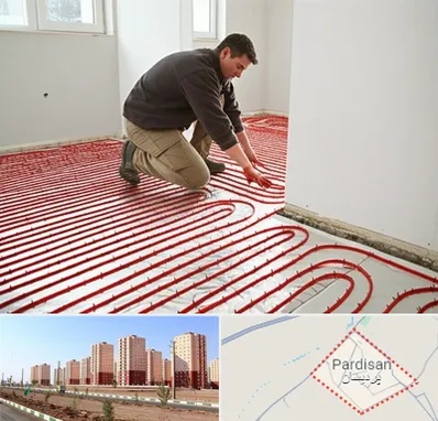 اجرای گرمایش از کف در پردیسان قم 