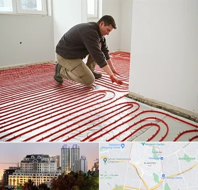 اجرای گرمایش از کف در فرشته