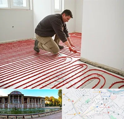 اجرای گرمایش از کف در عفیف آباد شیراز