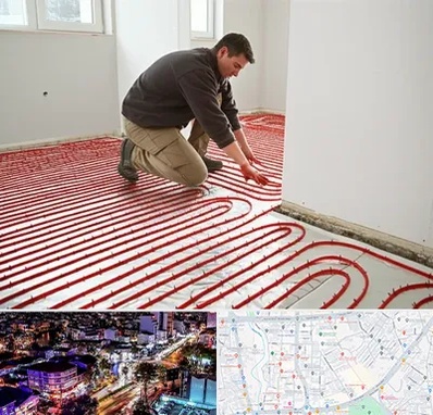 اجرای گرمایش از کف در منظریه رشت 