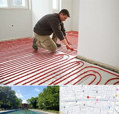 اجرای گرمایش از کف در هشت بهشت اصفهان