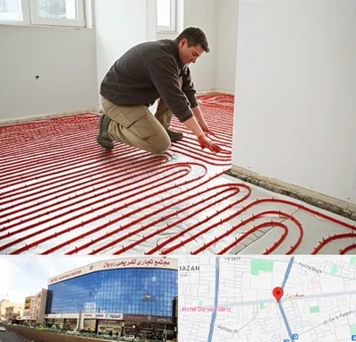 اجرای گرمایش از کف در نصف راه تبریز 