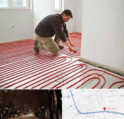 اجرای گرمایش از کف در ابوریحان تبریز