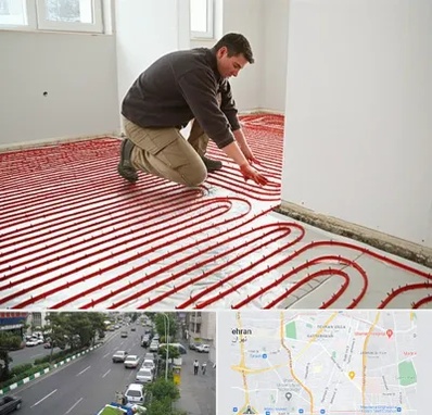 اجرای گرمایش از کف در ستارخان 