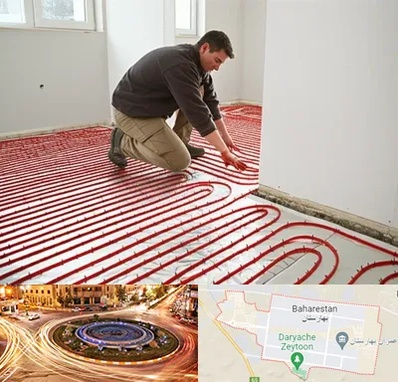 اجرای گرمایش از کف در بهارستان
