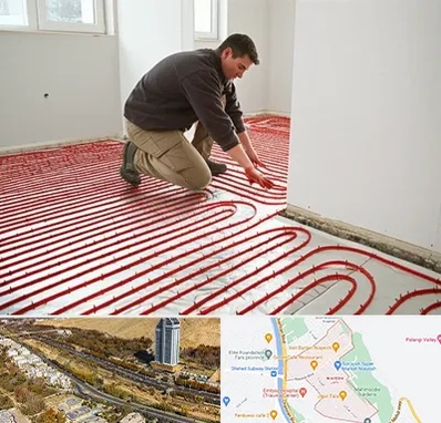 اجرای گرمایش از کف در خیابان نیایش شیراز