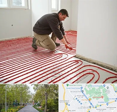 اجرای گرمایش از کف در قدوسی غربی شیراز