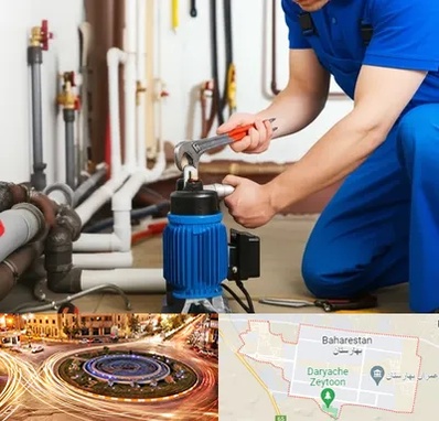 نصب پمپ آب در بهارستان