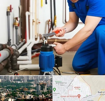 نصب پمپ آب در عظیمیه کرج 