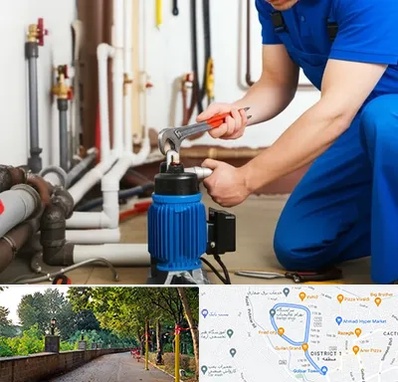 نصب پمپ آب در بلوار گیلان رشت 