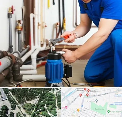 نصب پمپ آب در سالاریه قم 