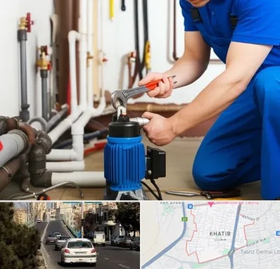 نصب پمپ آب در خطیب تبریز 