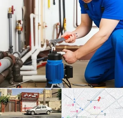 نصب پمپ آب در باجک قم 