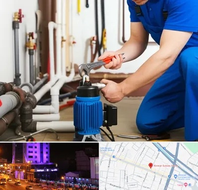 نصب پمپ آب در آبرسان تبریز 