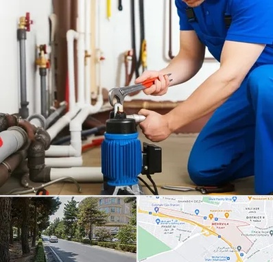 نصب پمپ آب در مهرویلا کرج 