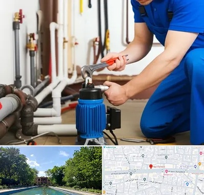 نصب پمپ آب در هشت بهشت اصفهان 