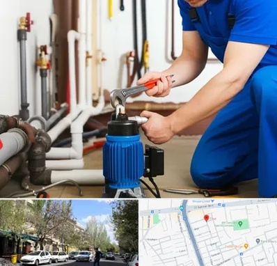 نصب پمپ آب در کوی فیروز تبریز 