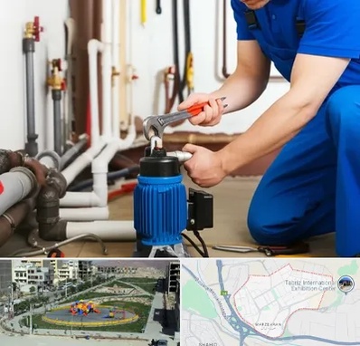 نصب پمپ آب در مرزداران تبریز 