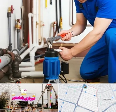 نصب پمپ آب در پادادشهر اهواز 