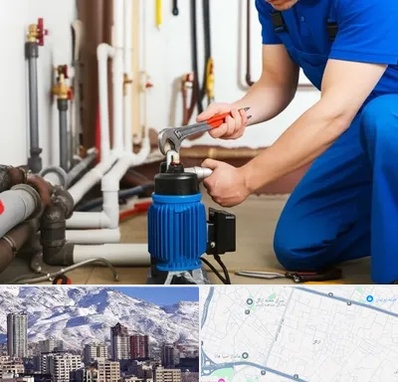 نصب پمپ آب در ازگل 