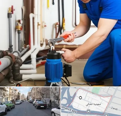 نصب پمپ آب در مجیدیه شمالی